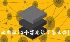 比特派12个字忘记了怎么办？